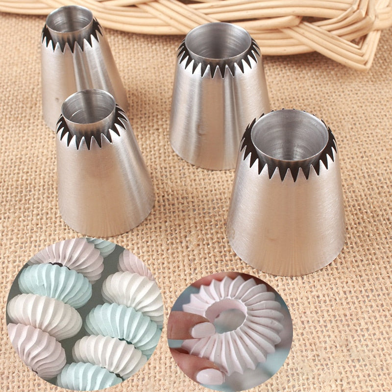 1-4pcs Sulta Ne Ring Cookies Mold Sultan Tube Icing Piping Nozzles For –  HappyMappyCo