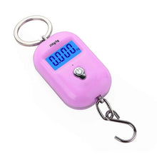 Load image into Gallery viewer, New 25Kg x 5g Digital Hanging Scale Mini Electronic Luggage Hook Scale LCD Backlight Kitchen Steelyard
