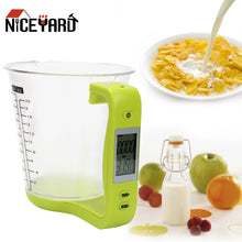 Load image into Gallery viewer, NICEYARD Electronic Measuring Cup Kitchen Scales Digital Beaker Host Weigh Temperature Measurement Cups With LCD Display
