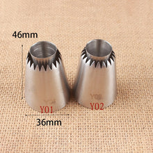 Load image into Gallery viewer, 1-4pcs Sulta Ne Ring Cookies Mold Sultan Tube Icing Piping Nozzles For Decrating Cake Big Size Russian Pastry Tips Dessert Decor
